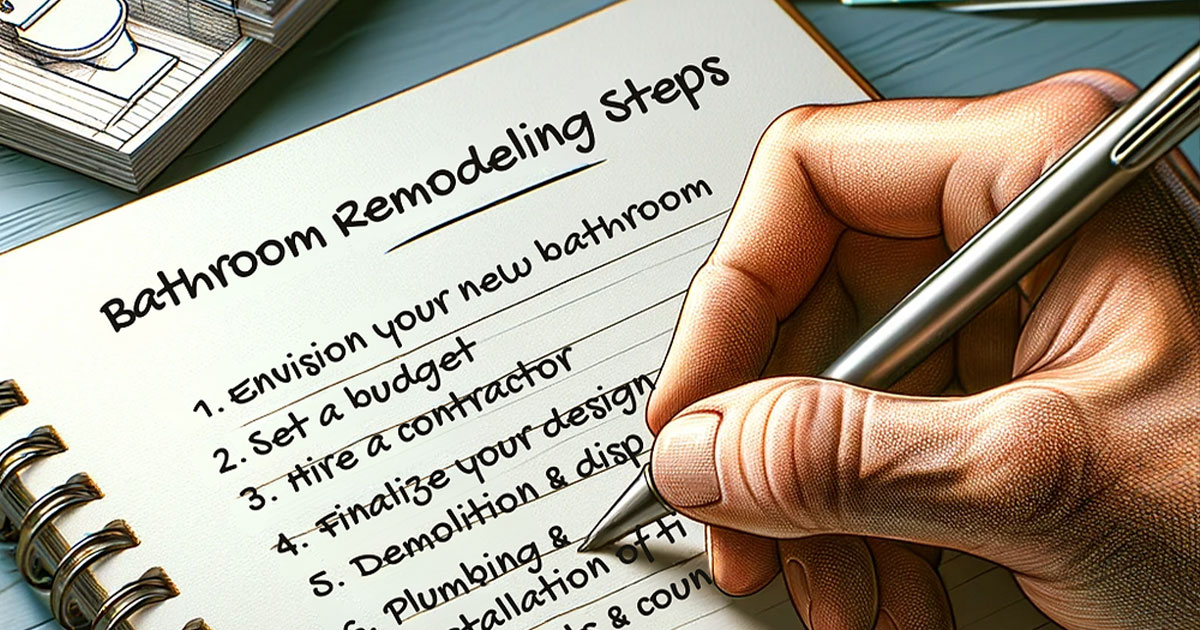 steps to remodel a bathroom