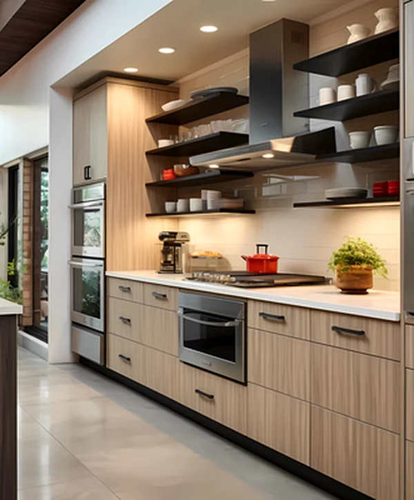 kitchen refresh overland park ks kitchen remodeling modern kitchen with wood cabinetry quartz countertops stainless appliances and pendant lighting